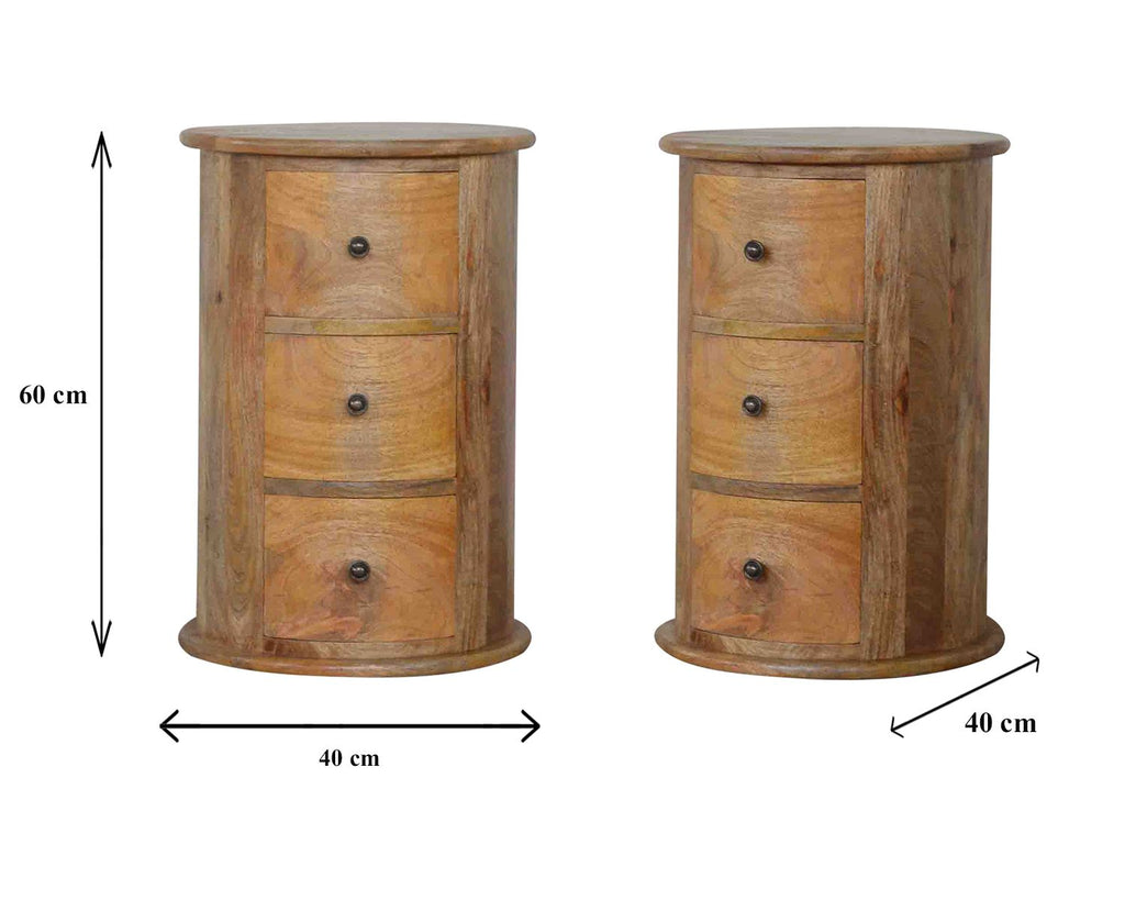 3 Drawer Drum Chest