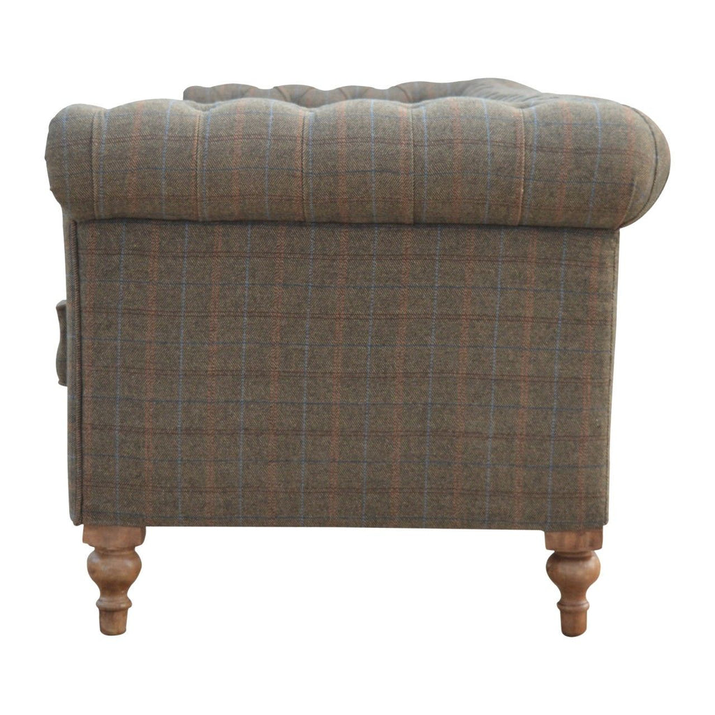 Multi Tweed 3 Seat Chesterfield