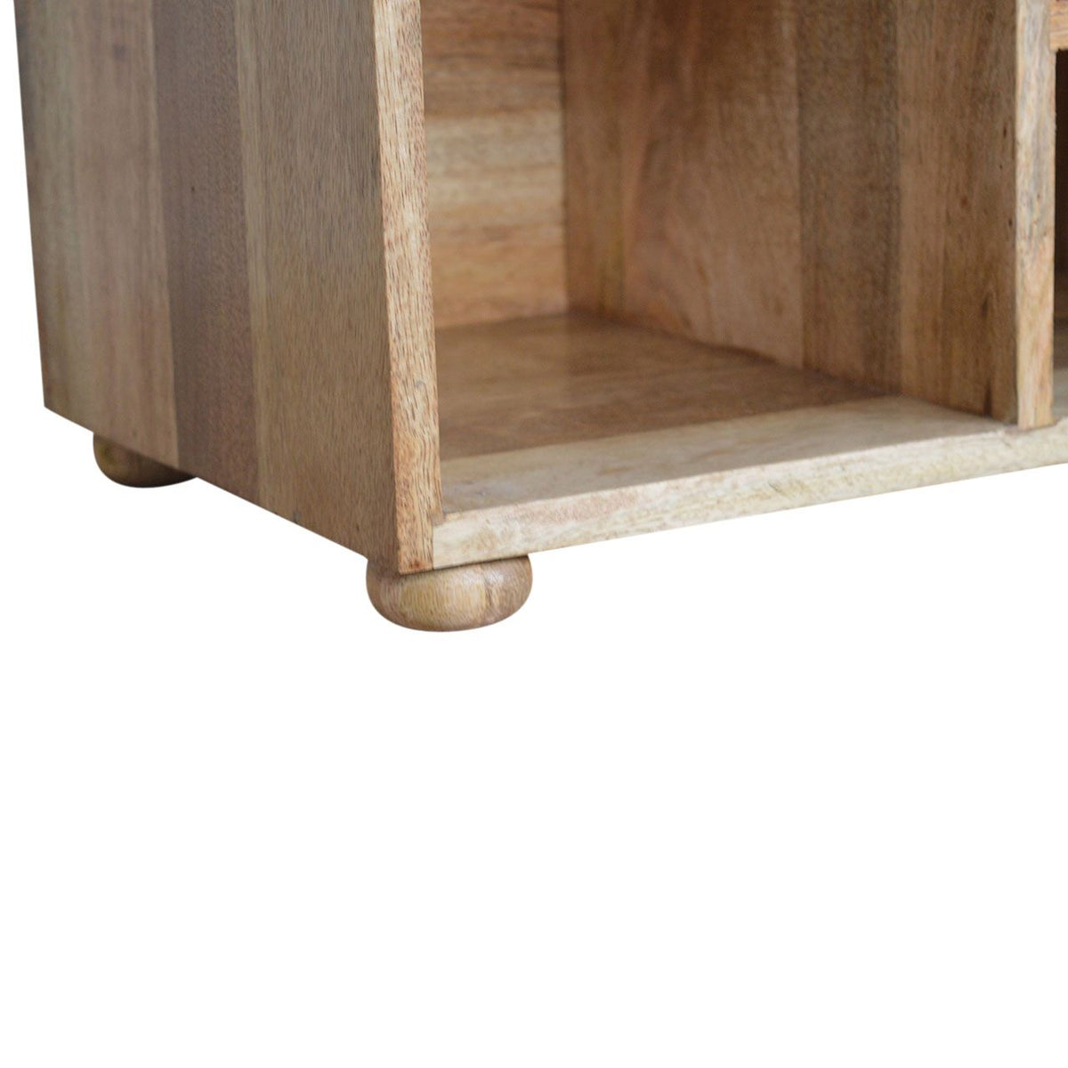 Multi Tweed Open Shoe Storage Bench