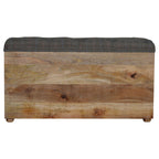 Multi Tweed Open Shoe Storage Bench