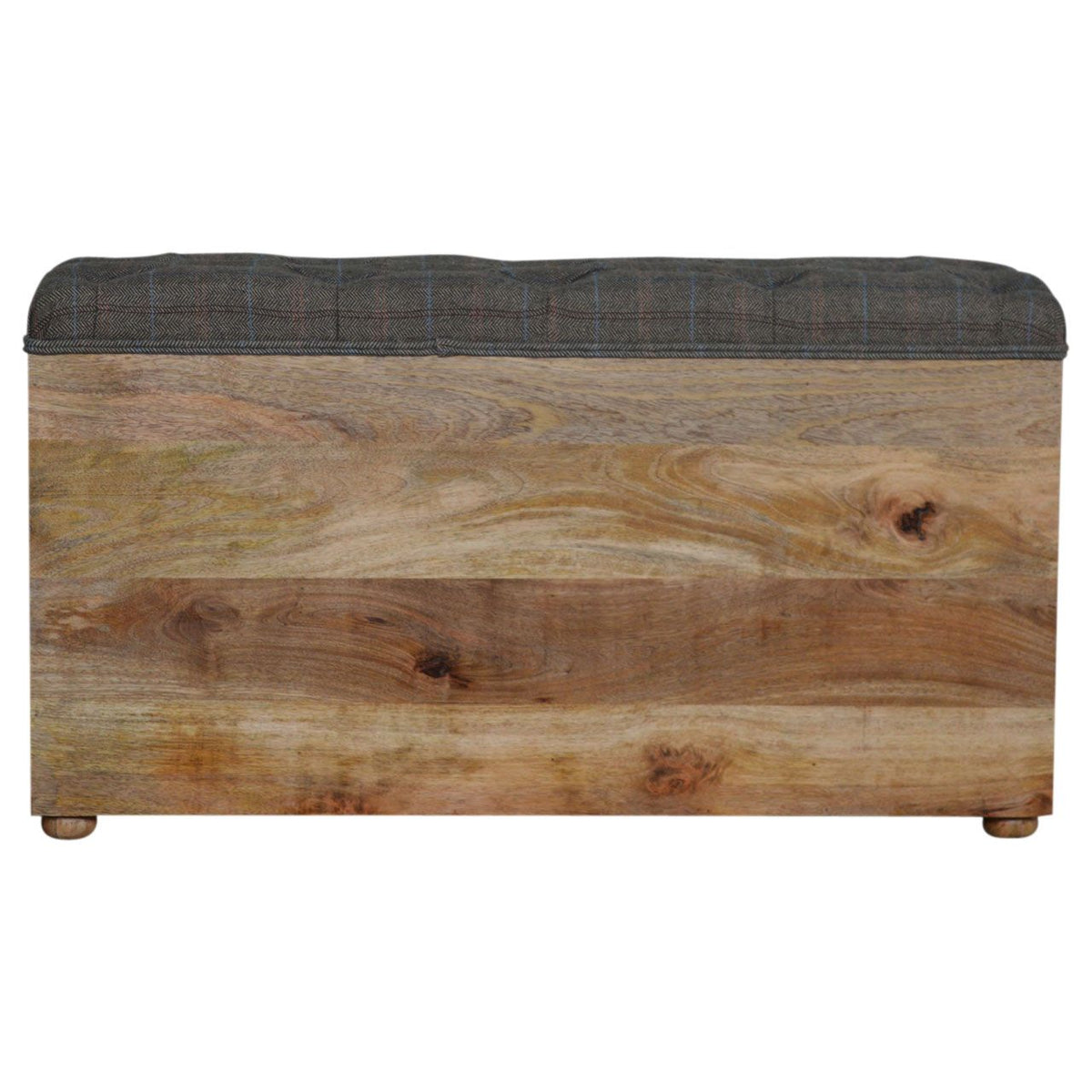 Multi Tweed Open Shoe Storage Bench