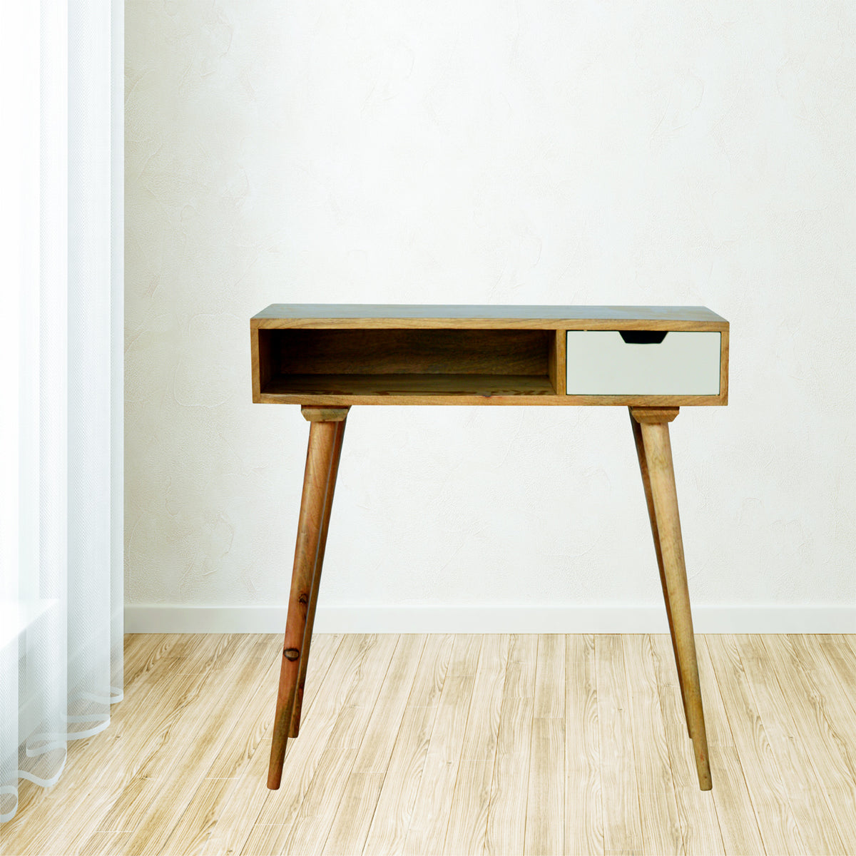 White Drawer Writing Desk