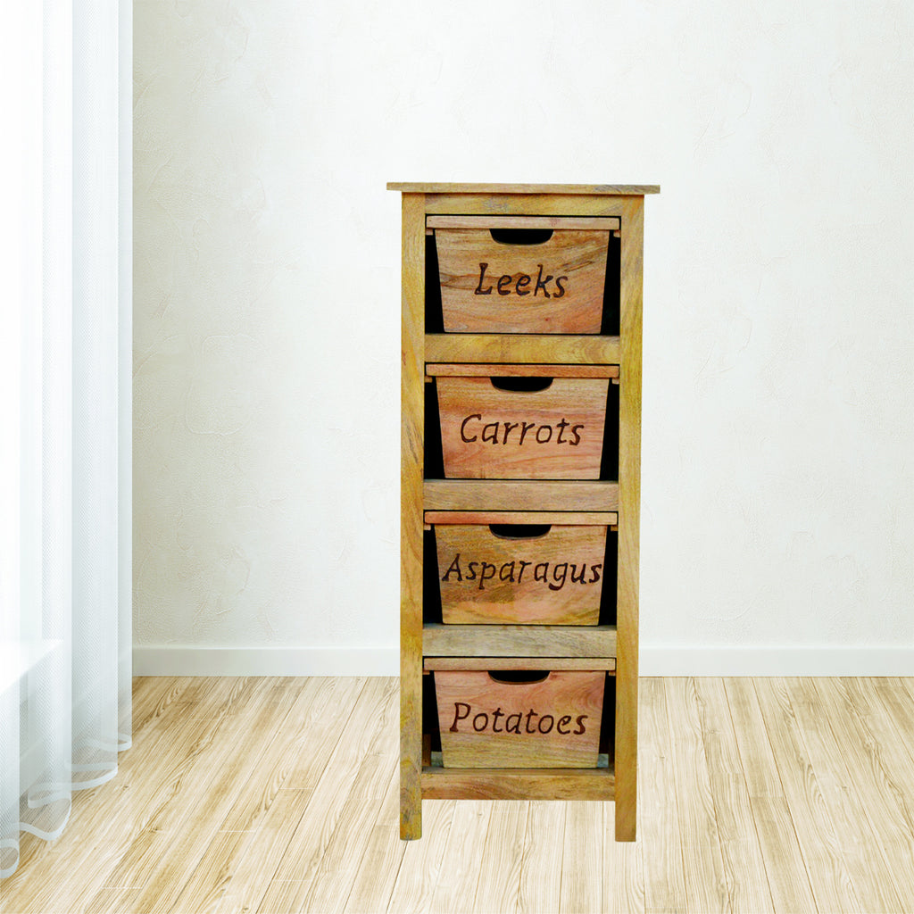 Carved Kitchen Cabinet