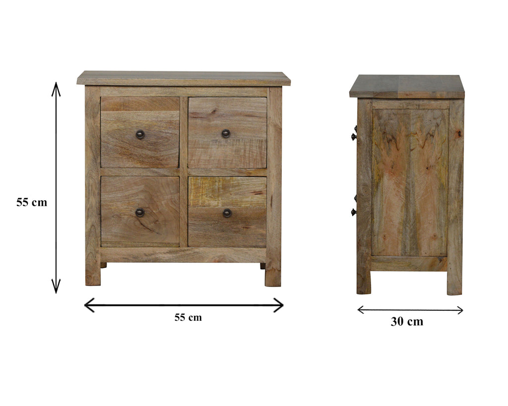 4 Drawer Mini Cabinet