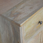 Oak-Tone Solid Wood 8 Drawer Chest