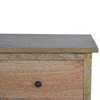 Oak-Tone Solid Wood 8 Drawer Chest