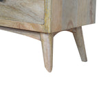 Oak-Tone Solid Wood 8 Drawer Chest