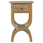 Oak-Tone Serpentine Bedside