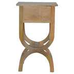 Oak-Tone Serpentine Bedside