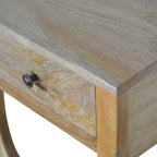 Oak-Tone Serpentine Bedside