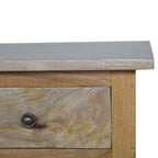 Oak-Tone Serpentine Bedside