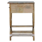 Oak-Tone Serpentine Bedside