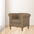 Chesterfield Multi Tweed Armchair