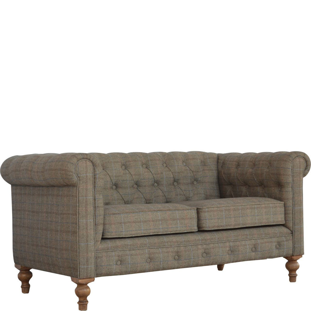 Multi Tweed 2 Seat Chesterfield