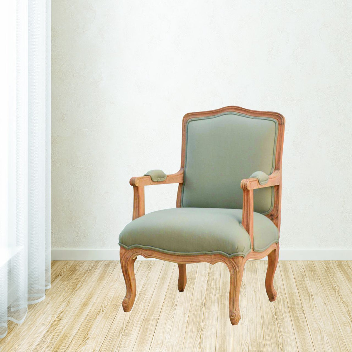 French Style Upholstered Armchair