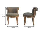 Multi Tweed Studded Chair