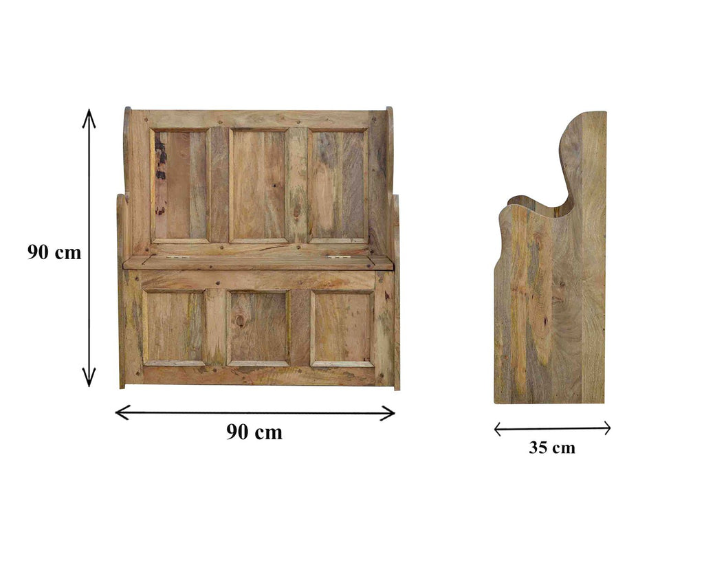 Large Monks Storage Bench