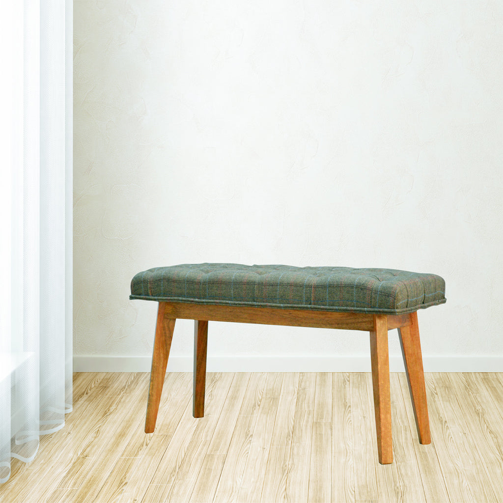 Multi Tweed Hallway Bench