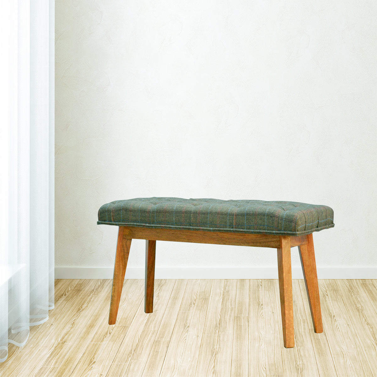 Multi Tweed Hallway Bench