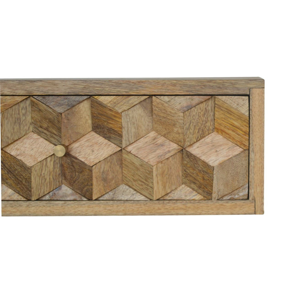 Floating Cube Carved Bedside