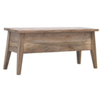 Solid Wood Lid-Up Storage Bench