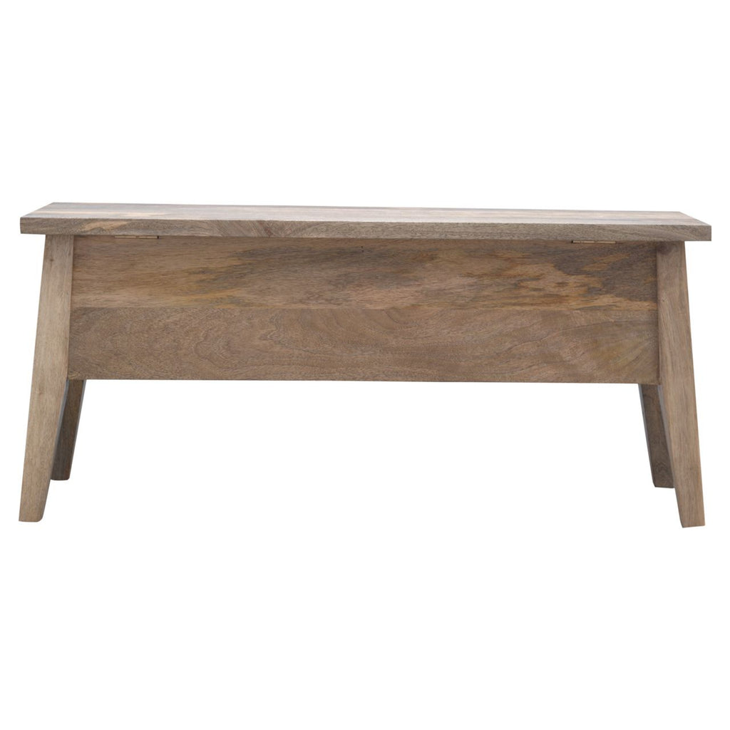 Solid Wood Lid Up Storage Bench