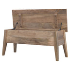 Solid Wood Lid-Up Storage Bench