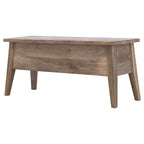 Solid Wood Lid-Up Storage Bench