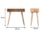 Oak-Tone Open Shelf Writing Desk