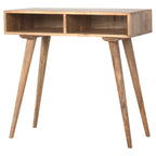 Oak-Tone Open Shelf Writing Desk