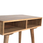 Oak-Tone Open Shelf Writing Desk