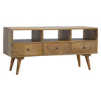Nordic Style TV Unit with 3 Drawers