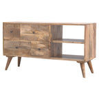 Oak-Tone Multi Drawer Media Unit