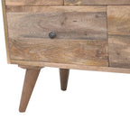 Oak-Tone Multi Drawer Media Unit