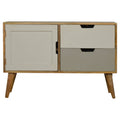 Grey Gradient Sliding Sideboard