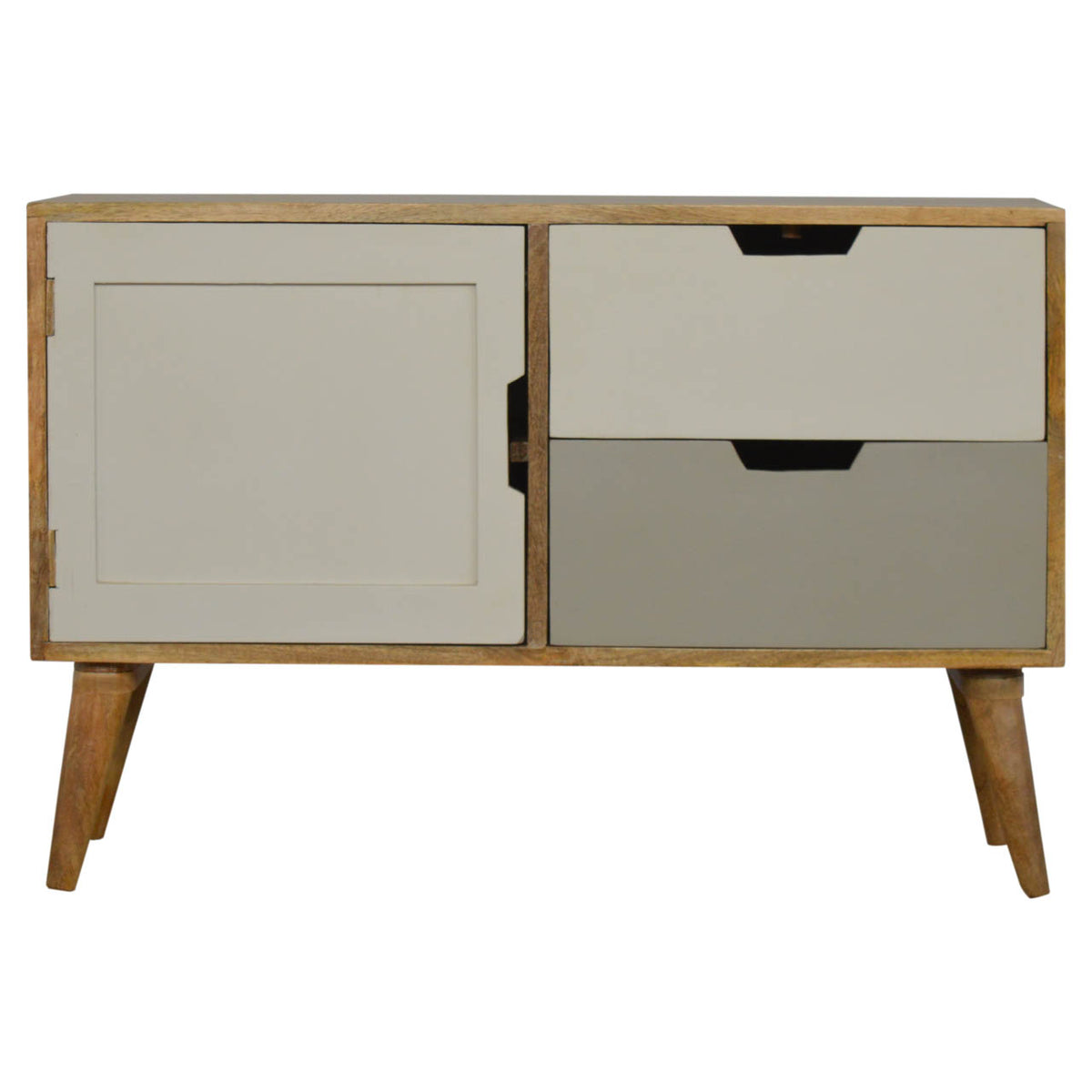 Grey Gradient Sliding Sideboard