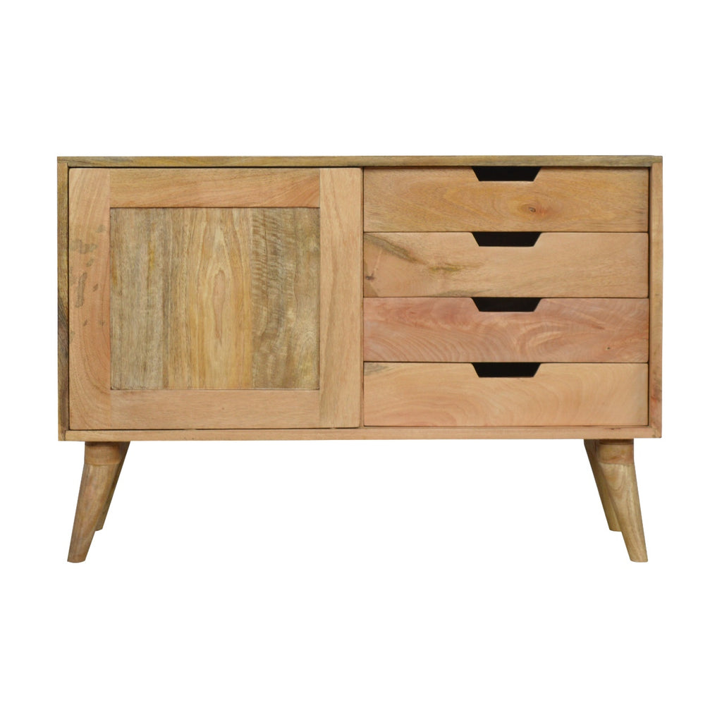 Grey Gradient Sliding Sideboard