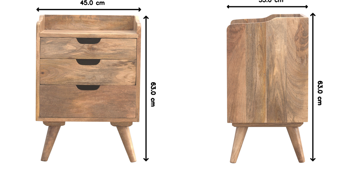 3 Drawer Gallery Bedside