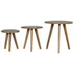 Oak-Tone Nordic Nesting Stools