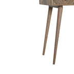 Line Carved Foldable Dressing Table