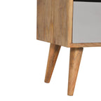 Navy Multi 3 Drawer Bedside