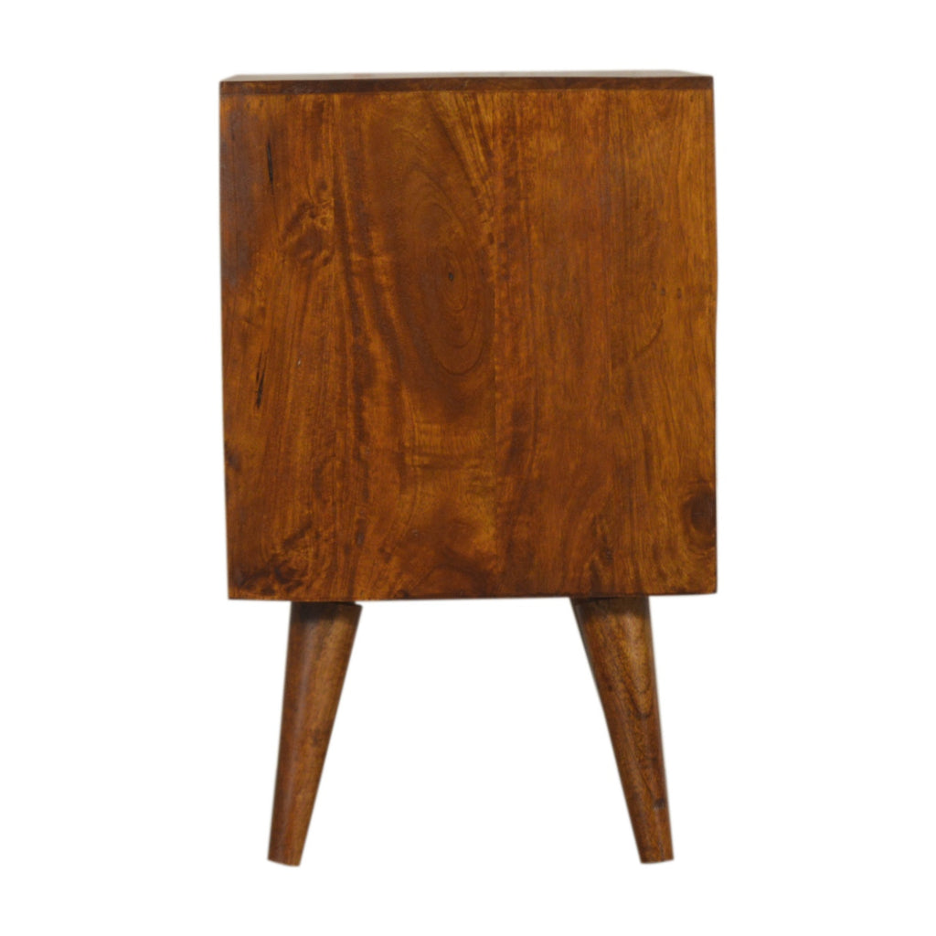 Multi Drawer Chestnut Bedside