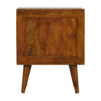Multi Drawer Chestnut Bedside