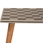 Checkered End Table