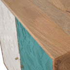 Acadia Teal and White Cabinet