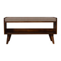 Brown Tweed Seat Pad Bench