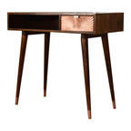 Manila Rose Gold Writing Desk