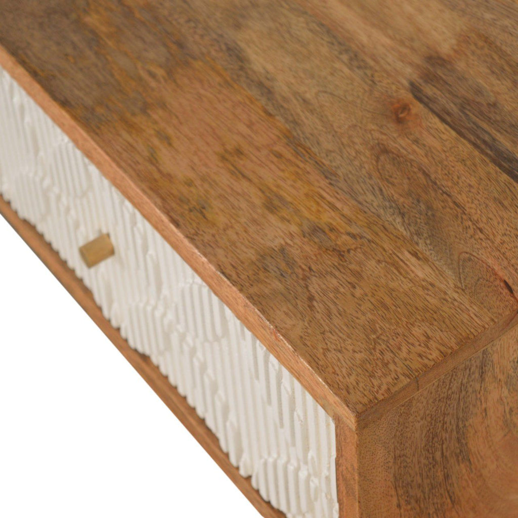 Milan White Console Table