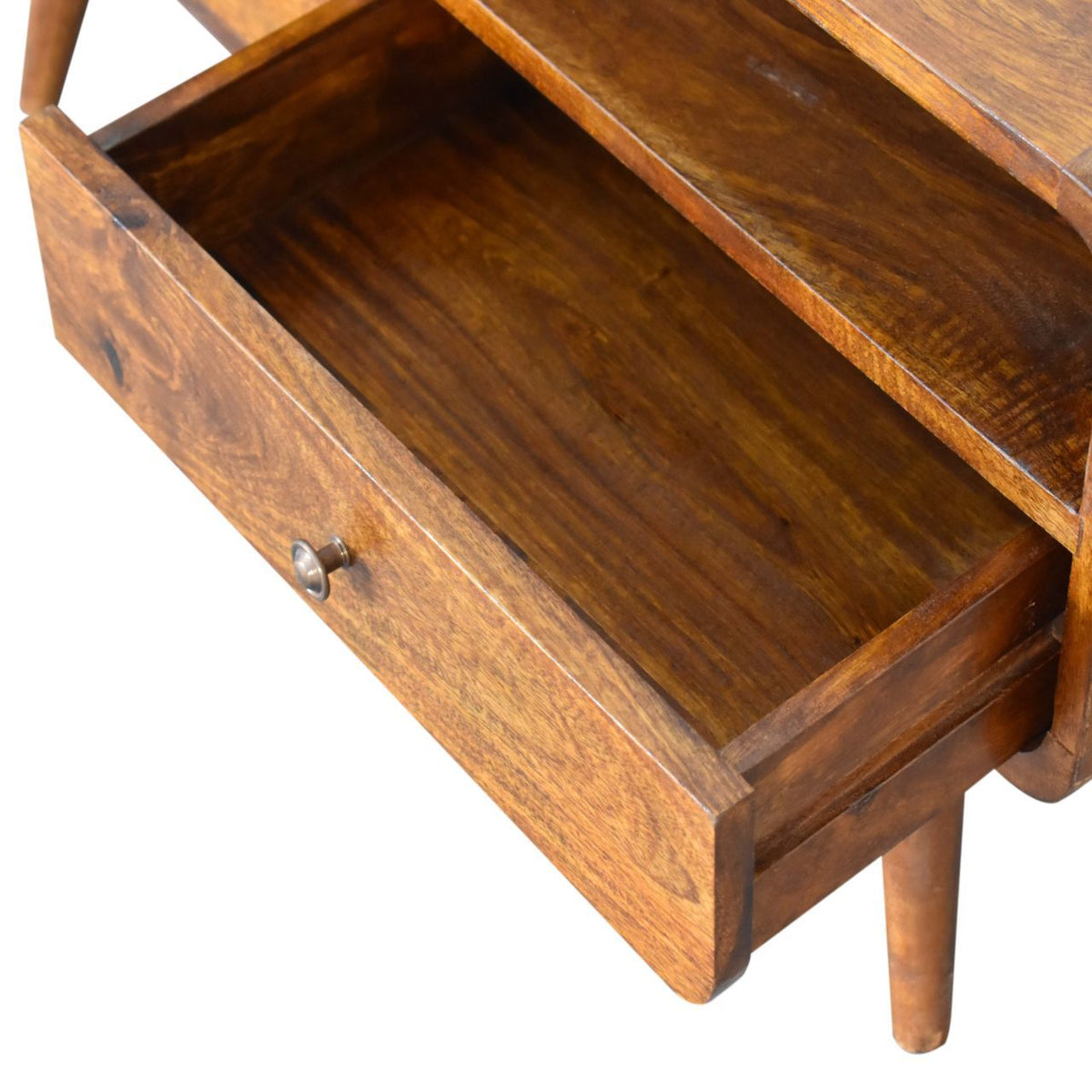 Curve Chestnut Cable TV Unit