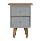 Sky Blue Hand Painted Bedside Table